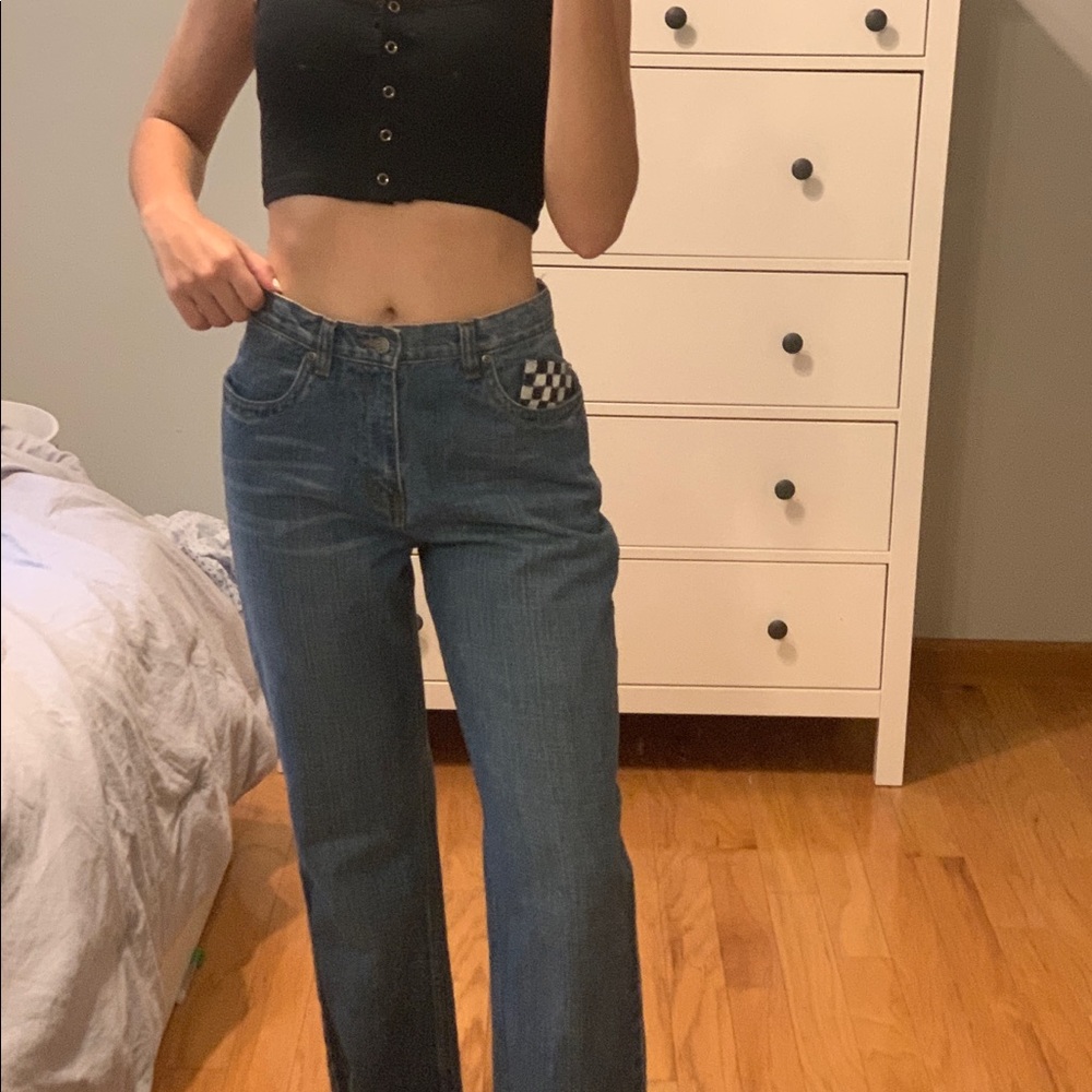 Painted denim